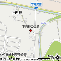 兵庫県三田市下内神72周辺の地図