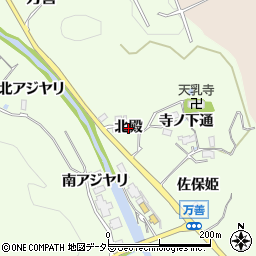 兵庫県猪名川町（川辺郡）万善（北殿）周辺の地図