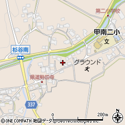 滋賀県甲賀市甲南町杉谷2037周辺の地図