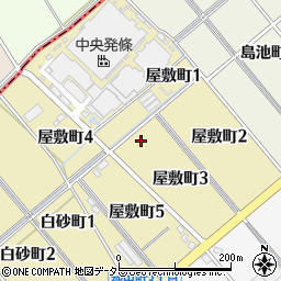 愛知県碧南市屋敷町周辺の地図