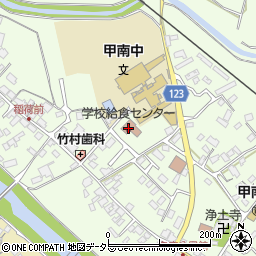 甲賀市社協ケアプランセンター周辺の地図