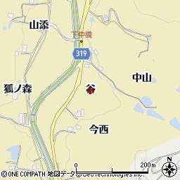 兵庫県宝塚市下佐曽利（谷）周辺の地図