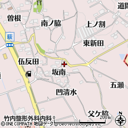 愛知県知多郡阿久比町萩坂南周辺の地図
