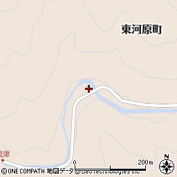 愛知県岡崎市東河原町八子周辺の地図