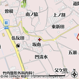愛知県阿久比町（知多郡）萩（坂南）周辺の地図