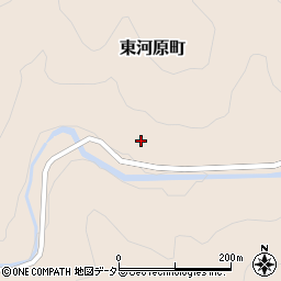 愛知県岡崎市東河原町（戸沢）周辺の地図
