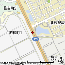 愛知県常滑市蒲池周辺の地図