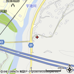 愛知県新城市乗本舟津周辺の地図