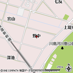 愛知県安城市川島町野中周辺の地図