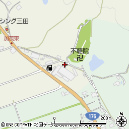 兵庫県三田市加茂208周辺の地図