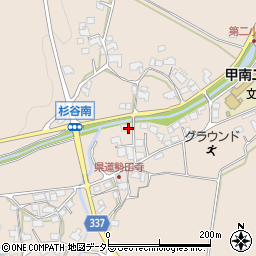 滋賀県甲賀市甲南町杉谷2028周辺の地図