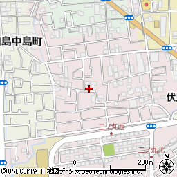 京都府京都市伏見区向島二ノ丸町18周辺の地図