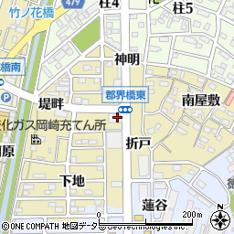 愛知県岡崎市柱町折戸13周辺の地図