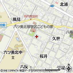 愛知県岡崎市井内町久世103-2周辺の地図