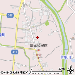 兵庫県姫路市夢前町菅生澗1054-1周辺の地図