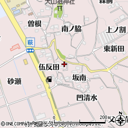 愛知県知多郡阿久比町萩坂南4周辺の地図