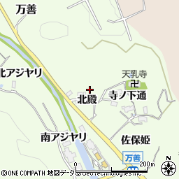 兵庫県川辺郡猪名川町万善北殿11周辺の地図