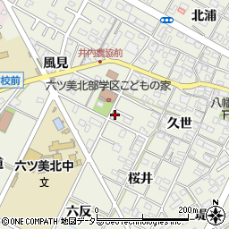 愛知県岡崎市井内町久世103周辺の地図