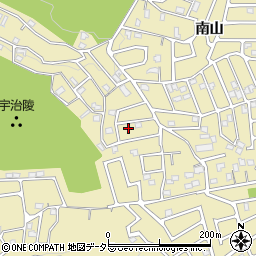 京都府宇治市木幡南山68-34周辺の地図