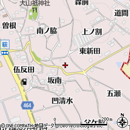愛知県知多郡阿久比町萩坂南38周辺の地図