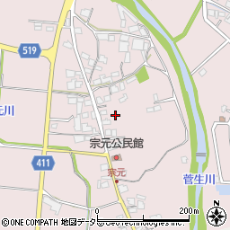兵庫県姫路市夢前町菅生澗1057-1周辺の地図