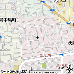 京都府京都市伏見区向島二ノ丸町17周辺の地図