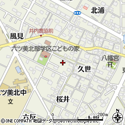 愛知県岡崎市井内町久世101-4周辺の地図