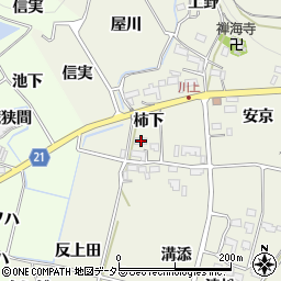 愛知県新城市富永柿下18周辺の地図