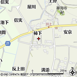 愛知県新城市富永柿下13周辺の地図