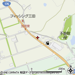 兵庫県三田市加茂215周辺の地図