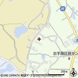 兵庫県三田市志手原861周辺の地図
