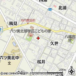 愛知県岡崎市井内町久世101周辺の地図
