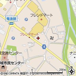 滋賀県甲賀市甲南町竜法師366周辺の地図