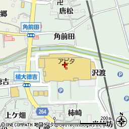 寿園茶店アピタ阿久比店周辺の地図