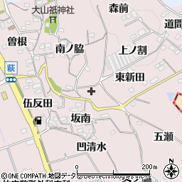 愛知県知多郡阿久比町萩坂南41周辺の地図