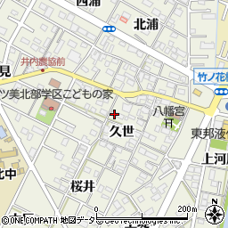 愛知県岡崎市井内町久世39周辺の地図