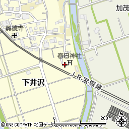 兵庫県三田市下井沢38周辺の地図