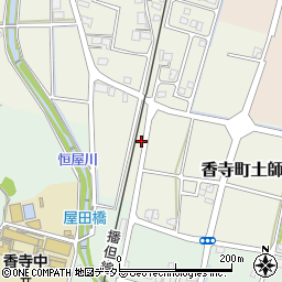 兵庫県姫路市香寺町土師159周辺の地図