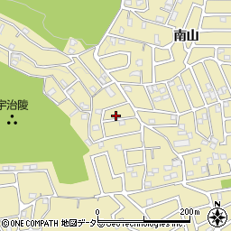 京都府宇治市木幡南山68-16周辺の地図