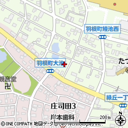 愛知県岡崎市羽根町大池151周辺の地図