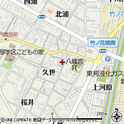 愛知県岡崎市井内町久世47周辺の地図