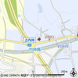 兵庫県三田市中内神284周辺の地図