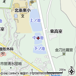 中ノ池周辺の地図