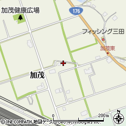 兵庫県三田市加茂127周辺の地図