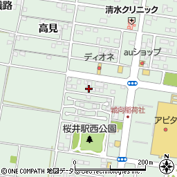 愛知県安城市桜井町貝戸尻9周辺の地図