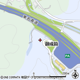 愛知県岡崎市池金町金山周辺の地図