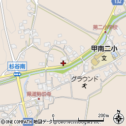 滋賀県甲賀市甲南町杉谷931周辺の地図