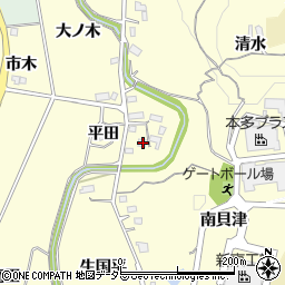 愛知県新城市大宮平田29周辺の地図