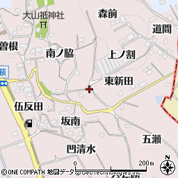 愛知県知多郡阿久比町萩坂南42周辺の地図