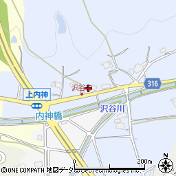 兵庫県三田市中内神269周辺の地図